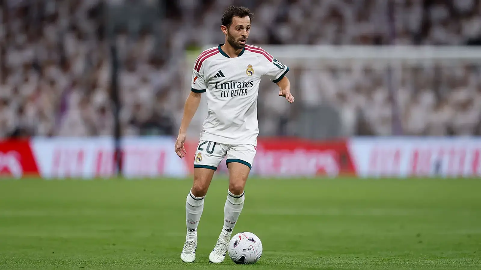 Bernardo Silva lors de la rencontre Real Madrid - Real Sociedad. (realmadrid.com)