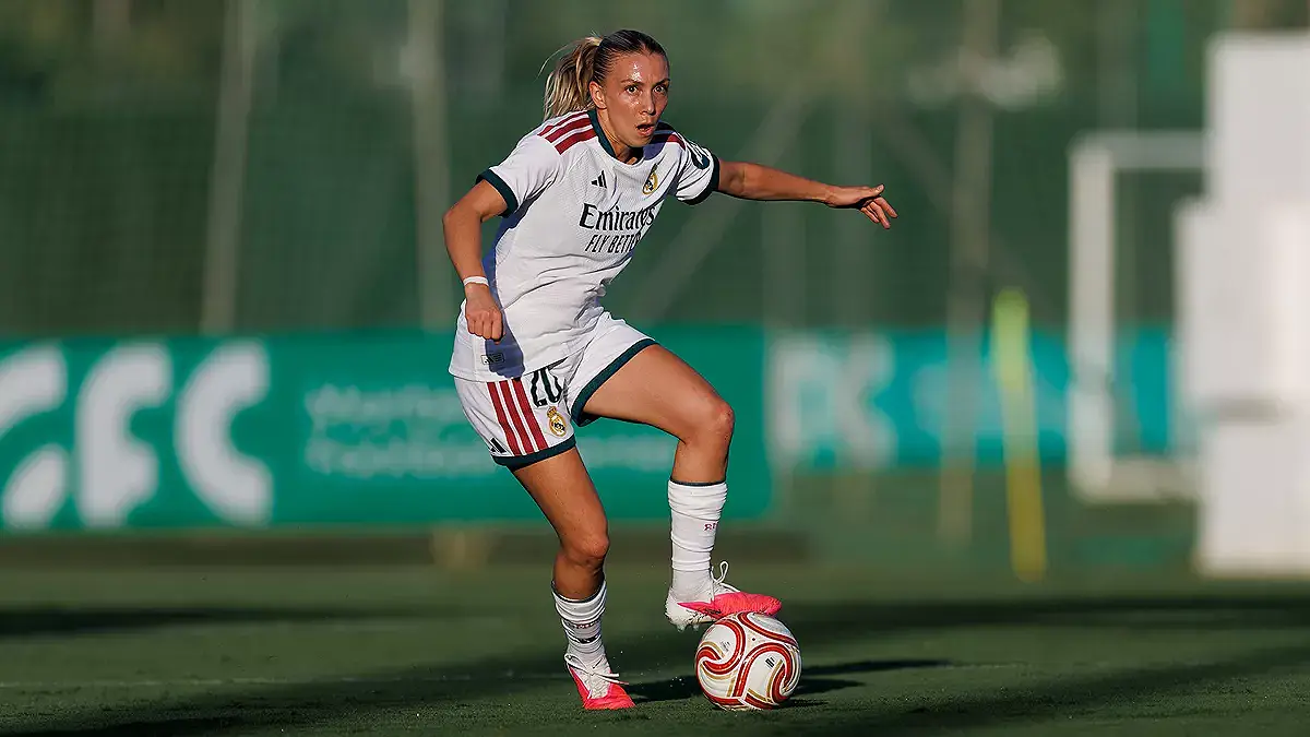 Elisa lors d'un match amical du Real Madrid Femenino. (realmadrid.com)