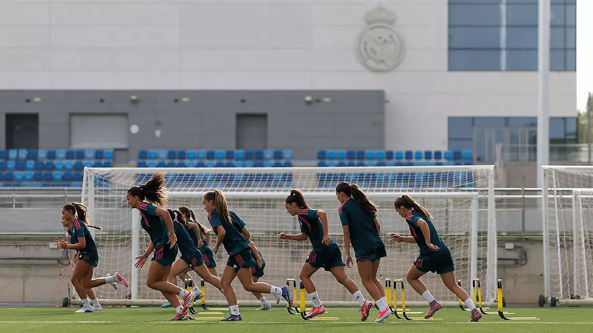 Les joueuses du Real Madrid Femenino U20 à l'entraînement. (realmadrid.com)