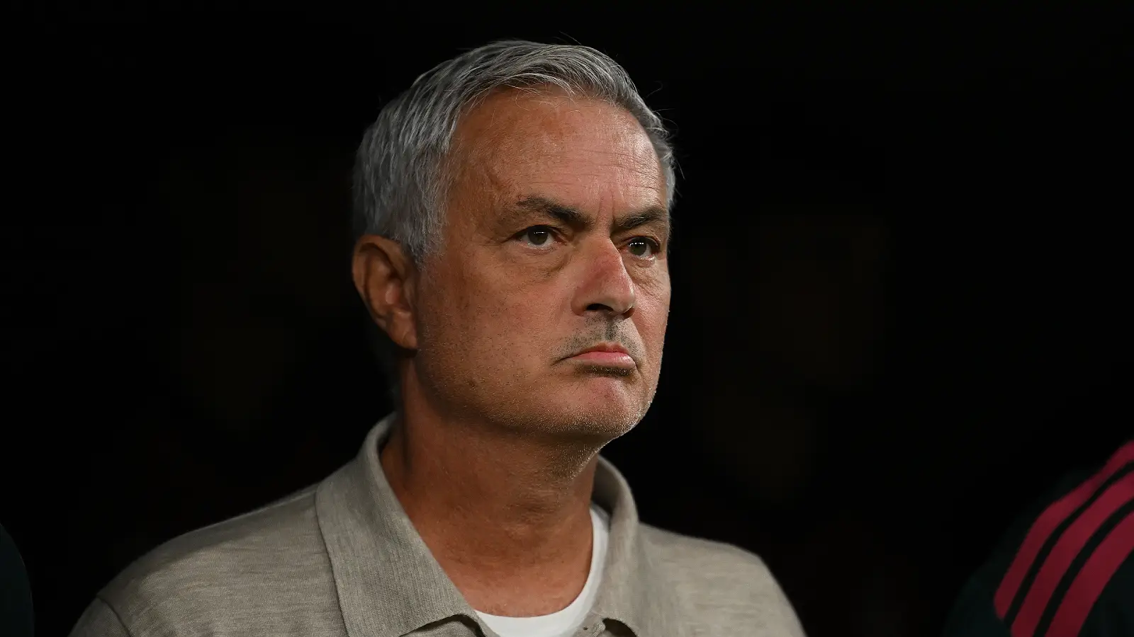 MADRID, SPAIN - AUGUST 26: Jose Mourinho, Head Coach of Real Madrid, looks on before the LaLiga EA Sports 2026/27 match between Real Madrid and Real Sociedad at Estadio Santiago Bernabeu on August 26, 2026 in Madrid, Spain. (Photo by Denis Doyle/Getty Images)