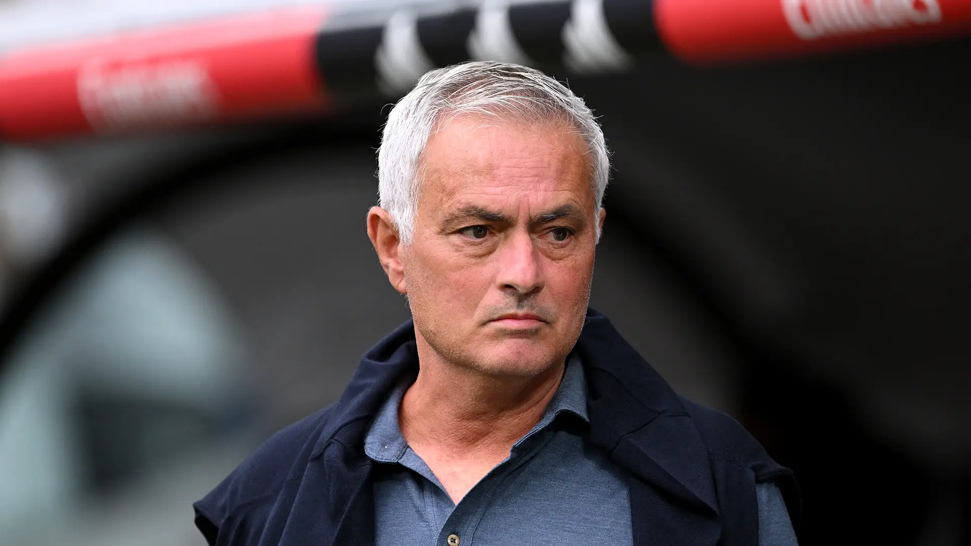 MADRID, SPAIN - AUGUST 30: Jose Mourinho, Head Coach of Real Madrid looks on before the LaLiga EA Sports 2026/27 match between Real Madrid and Malaga CF at Estadio Santiago Bernabeu on August 30, 2026 in Madrid, Spain. (Photo by Denis Doyle/Getty Images)
