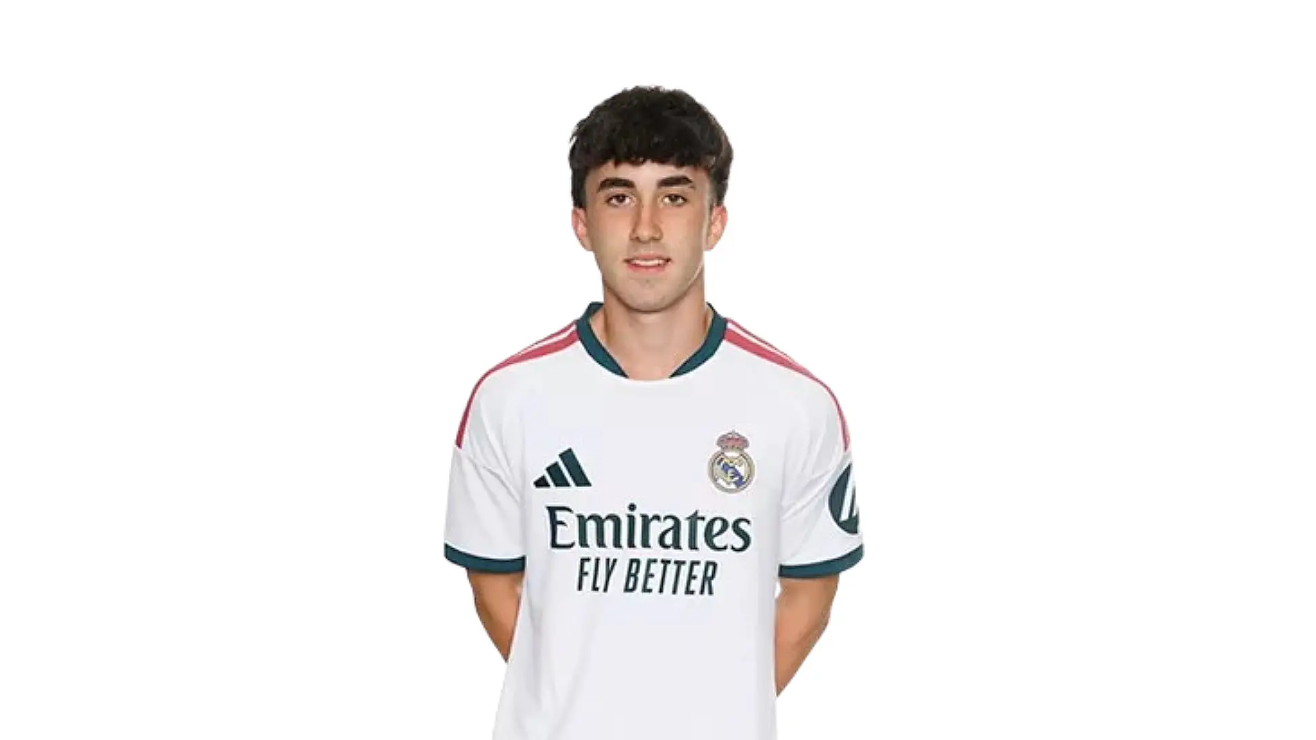 Photo officielle d'Alberto Ruiz avec le Real Madrid (realmadrid.com)