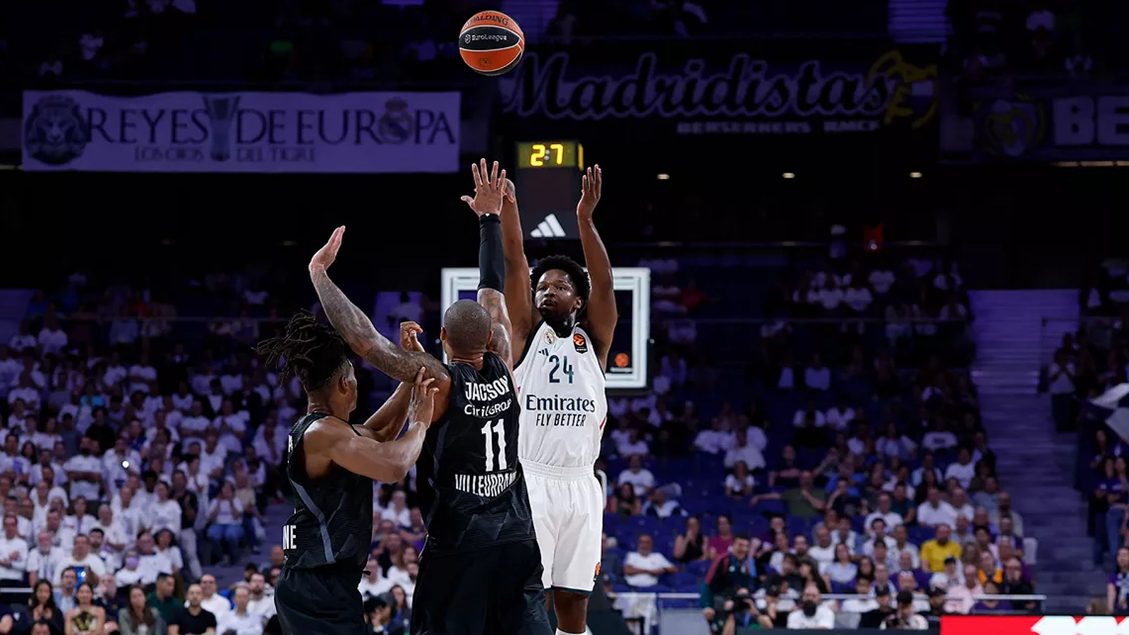 Le Real Madrid Basket s'impose en Euroligue face à l'ASVEL. (Crédits : Real Madrid)